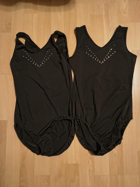 2 čierny dres na gymnastiku alebo tanec, domyos,158