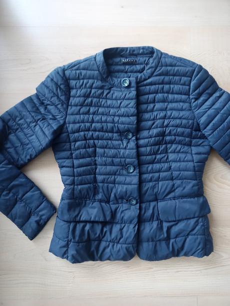 Tmavomodra bunda sisley, sisley,m