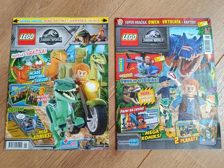 Casopisy lego jurassic world,