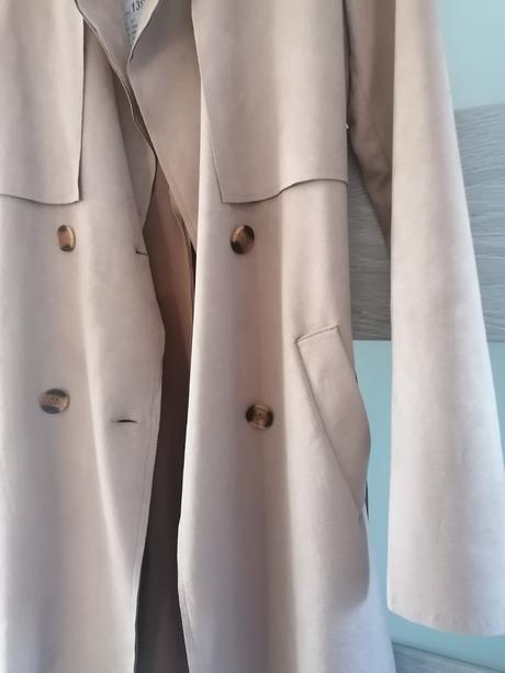 Kabát - imitácia brusenej koze, sinsay,xs