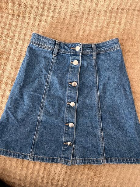 Riflová sukňa, h&m,32