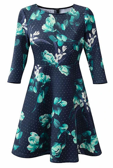 Šaty s kvetmi, orsay,38