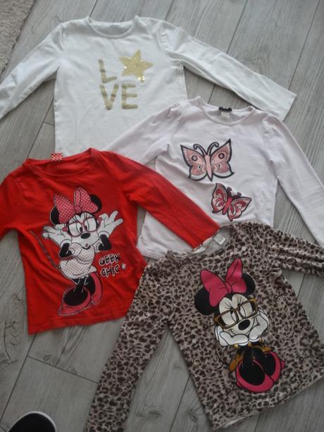 4x tričko s dr, h&m,122