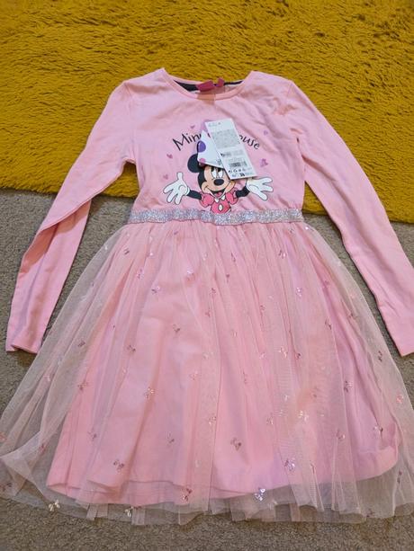 Ružové minnie šaty 122, 122