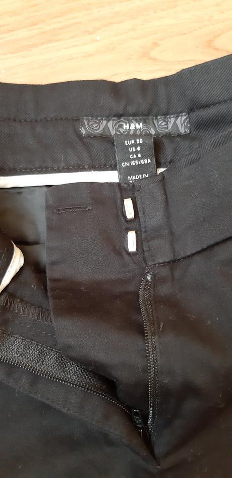 Čierne nohavice, h&m,36