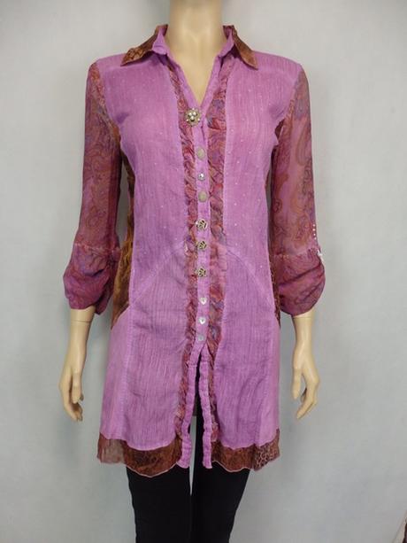 Luxusná predĺžená blúzka, s