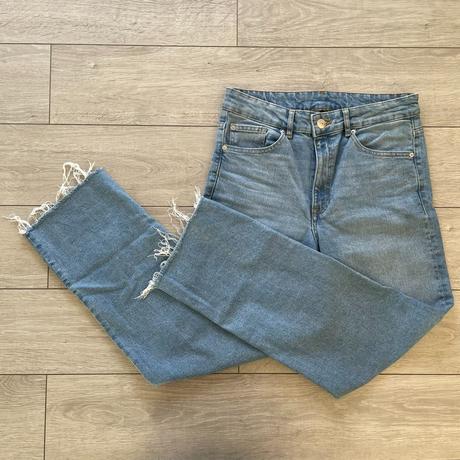 Svetlomodré rovné rifle, h&m,38