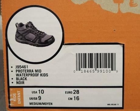 Tenisky waterproof merell cierne vel 28, merrell,28