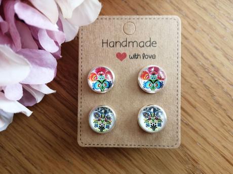 Náušnice napichovačky folk,