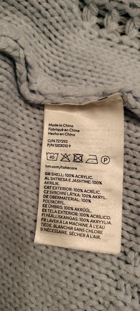Top pleteninový, h&m,l