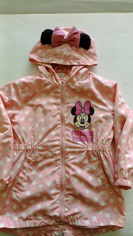 Ľahká bundička s minnie uškami veľ. 134, sinsay,134