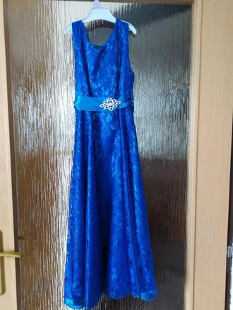 Šaty modré128 s poštou, 128