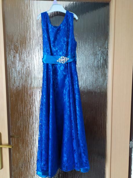 Šaty modré128 s poštou, 128