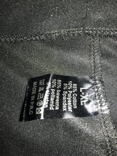 Čierne elastické nohavice / legíny, l