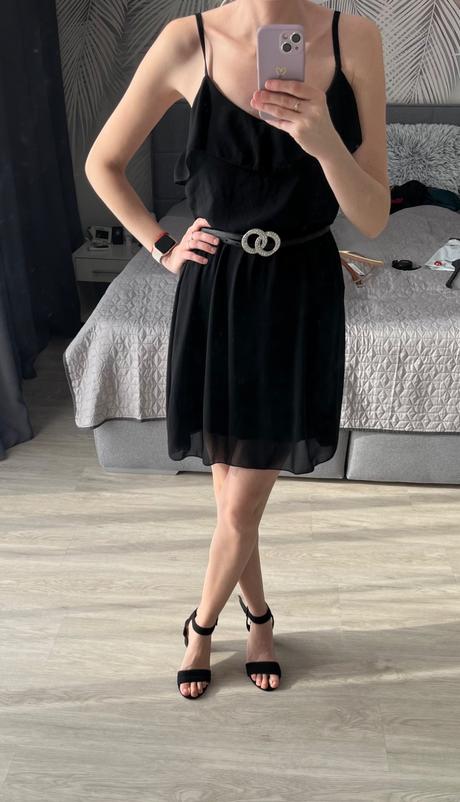 Cierne letne lahucke saty, s