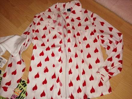 Srdiečková blúzka, všade samé srdiečka, brums,116