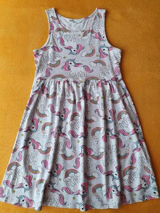 Šaty unicorn č.134/140, h&m,134