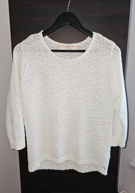 Biely svetrík, tom tailor,l