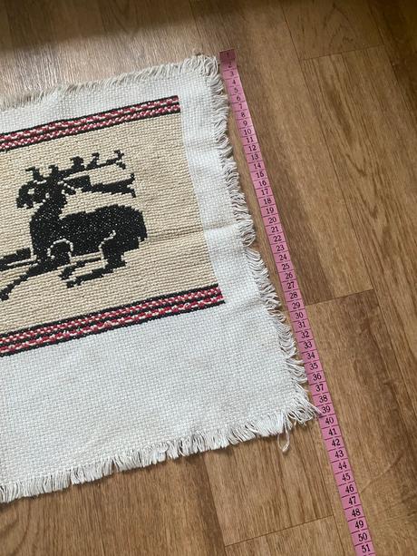 Rune tkany obrusok / obraz vintage,