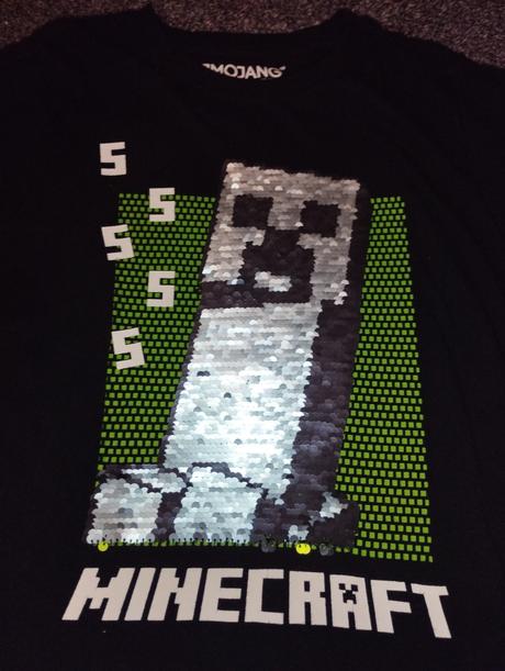 Tričko minecraft so šúchacím obrázkom, 140