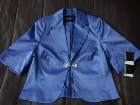 Fialové sako s 3/4 rukávom - m - 38, atmosphere,m