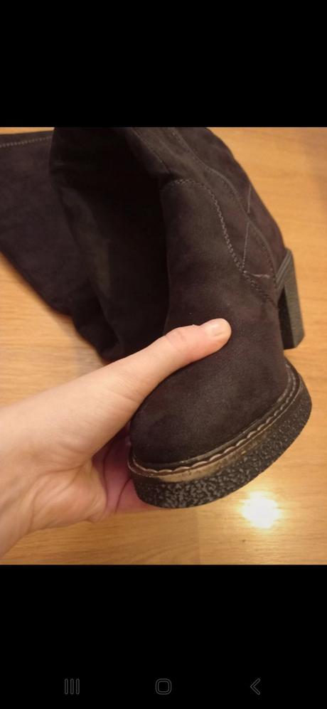 Sivé semišové čižmy na opätku, 38