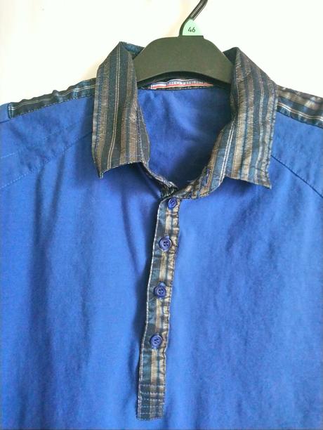 Pánske tričko so strieborným golierom, brother-f, l