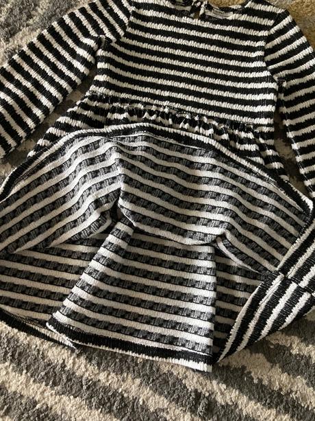 Úpletové pásikavé šaty, f&f,98