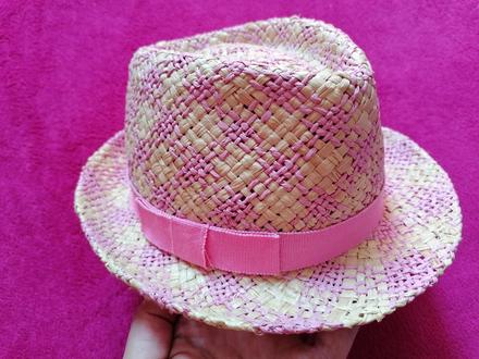 Kvalitný slamený klobúčik na 5-8 rokov, 128