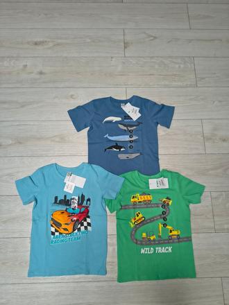 Tričká 3 ks, dopodopo,122