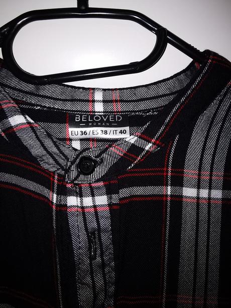 Károvaný top, košeľa s 3/4 rukávom, pepco,s