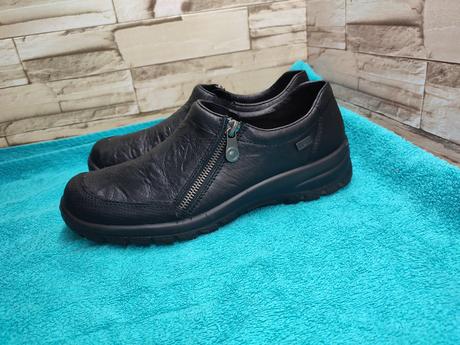 Rieker 40 - dámske kožené našuchovacie topánky s m, rieker,40