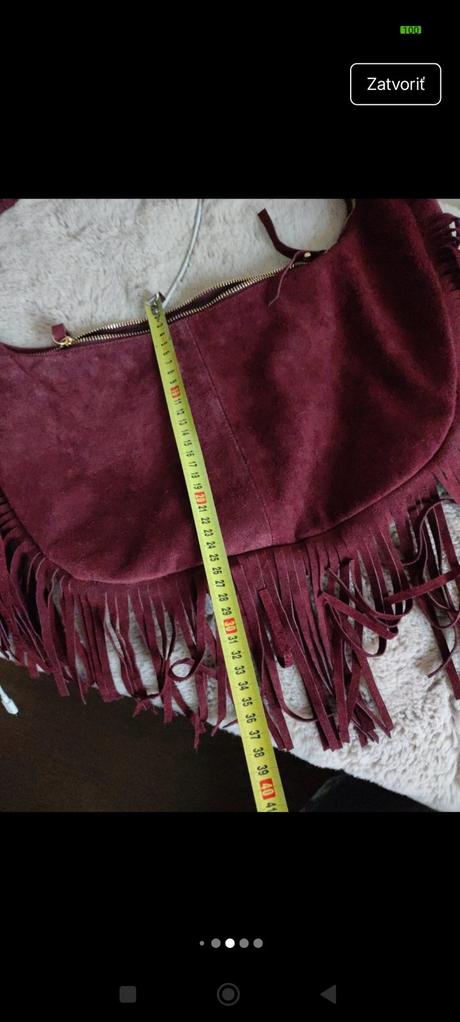 Dámska kožená kabelka, 