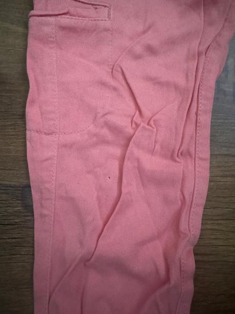 Ružové príjemné kapsáče, h&m,140