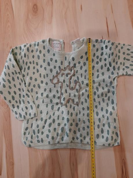 Bledozelený svetrík, zara,98