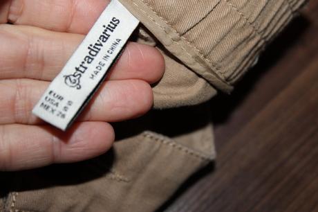 Hnedé nohavice stradivarius v. s, stradivarius,s