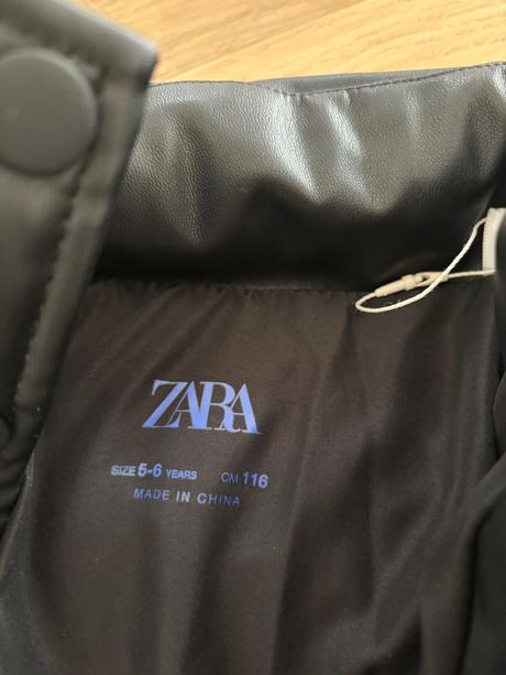 Páperová koženková bunda, zara,116