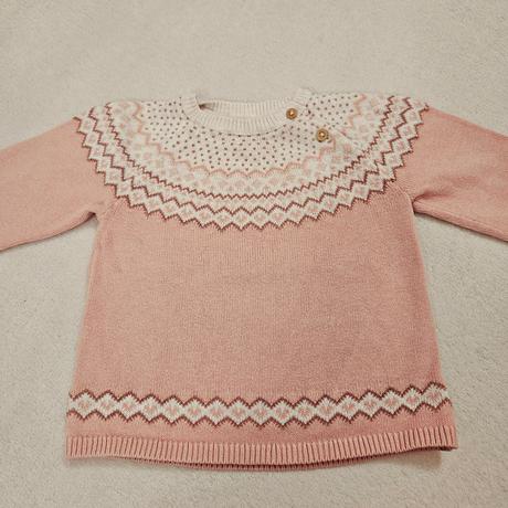 Svetrík s nórskym vzorom h&m 74, h&m,74
