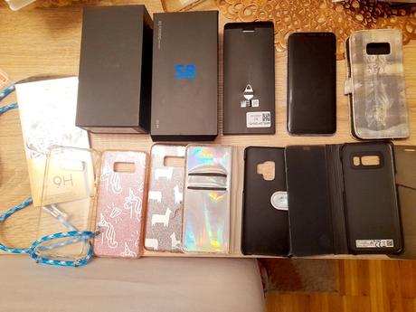 Originál nové tvrdené sklá a používané obaly na sa, samsung