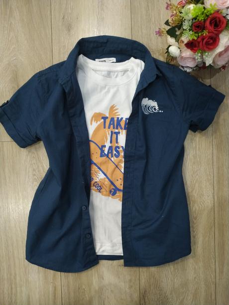 Letná košeľa s vlnou sinsay, sinsay,128