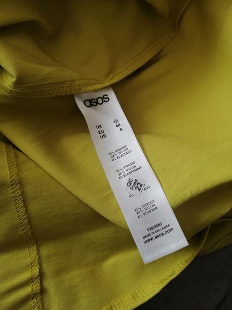 Žlté šaty asos, v40, 40