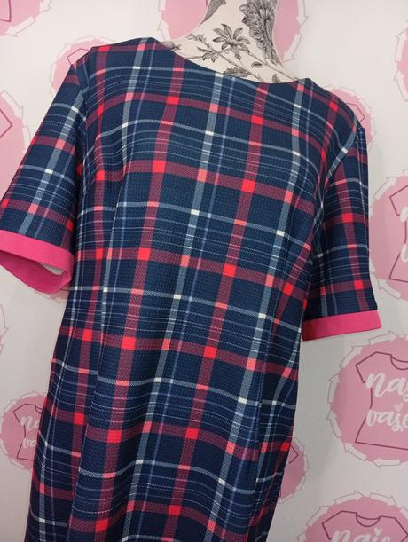 Šaty kockovane 44/46, 44