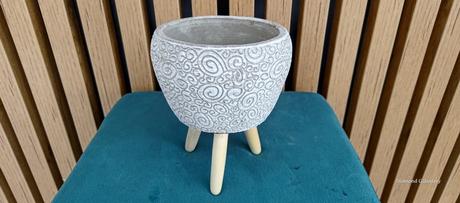 Kvetináč cementový- šedý - 160x100mm, 