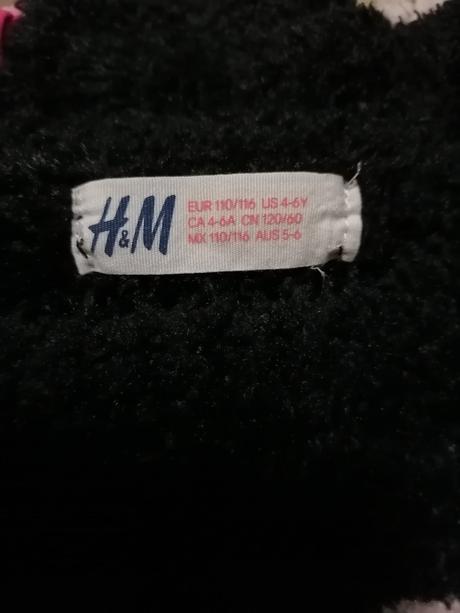 Mäkkučký svetrík s ružovým srdiečkom, h&m,116