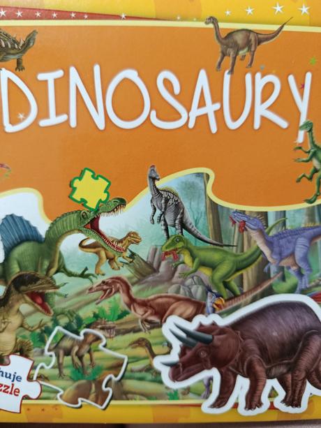 Dino kniha puzzle, 