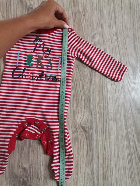 Vianočné dupačky + 2 podbradníky, f&f,56