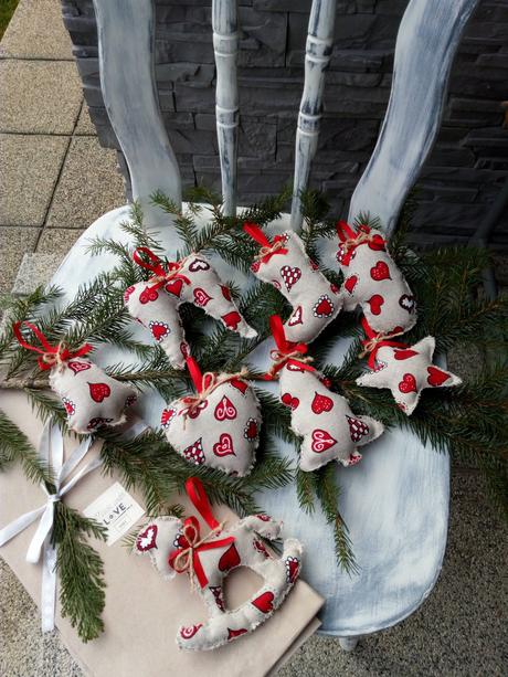 Ručne šite vianočne ozdoby, 