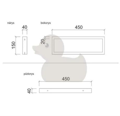 Doska pod umývadlo a konzoly, 