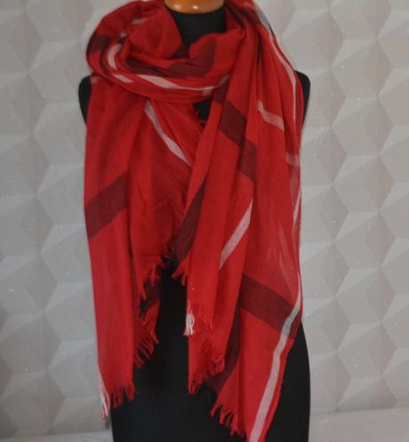 Kockovaný šál, xxl