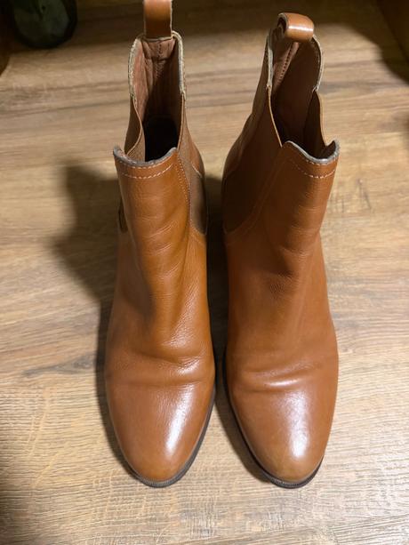 Kožené škoricové čižmy, 39